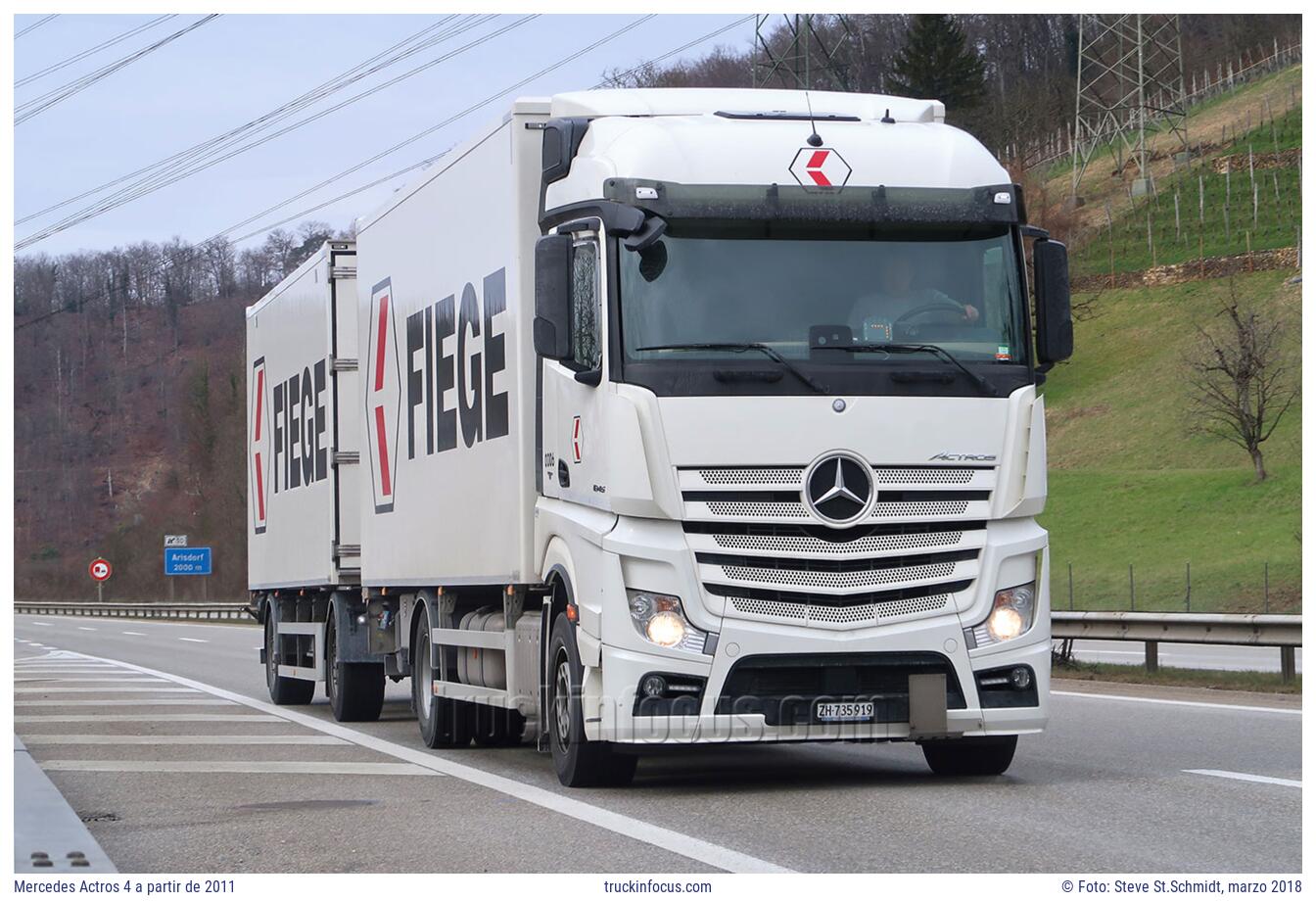 Mercedes Actros 4 a partir de 2011 Foto marzo 2018