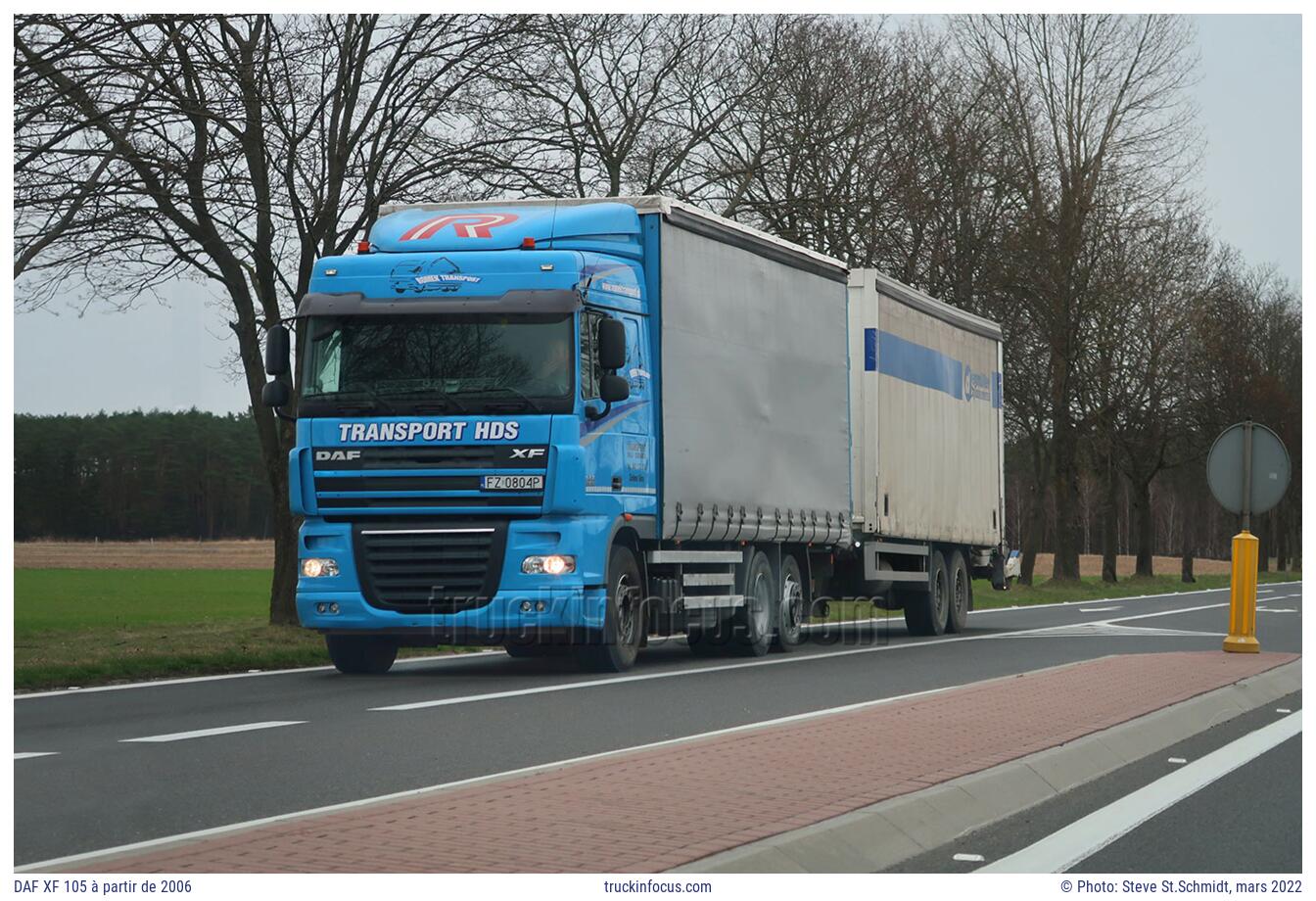 DAF XF 105 à partir de 2006 Photo mars 2022