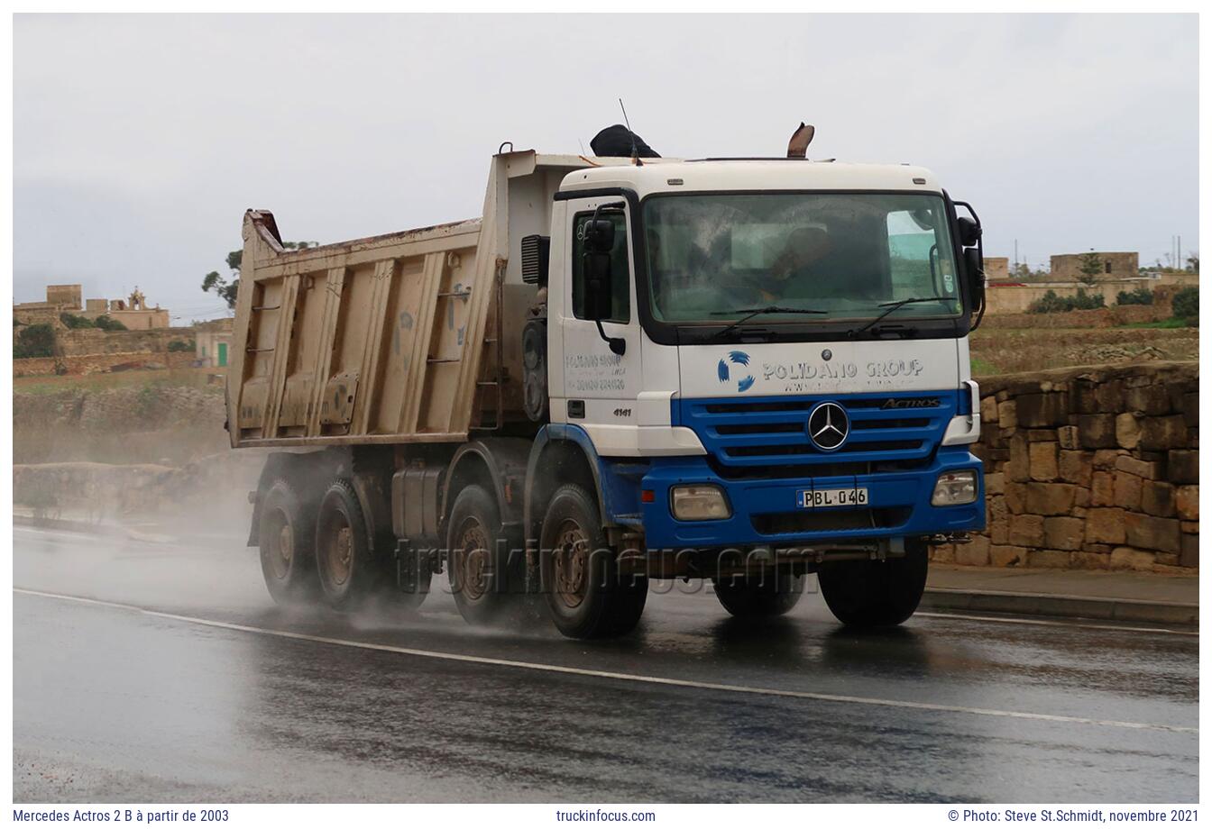 Mercedes Actros 2 B à partir de 2003 Photo novembre 2021