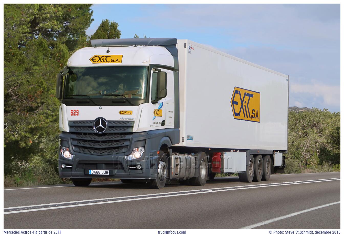 Mercedes Actros 4 à partir de 2011 Photo décembre 2016