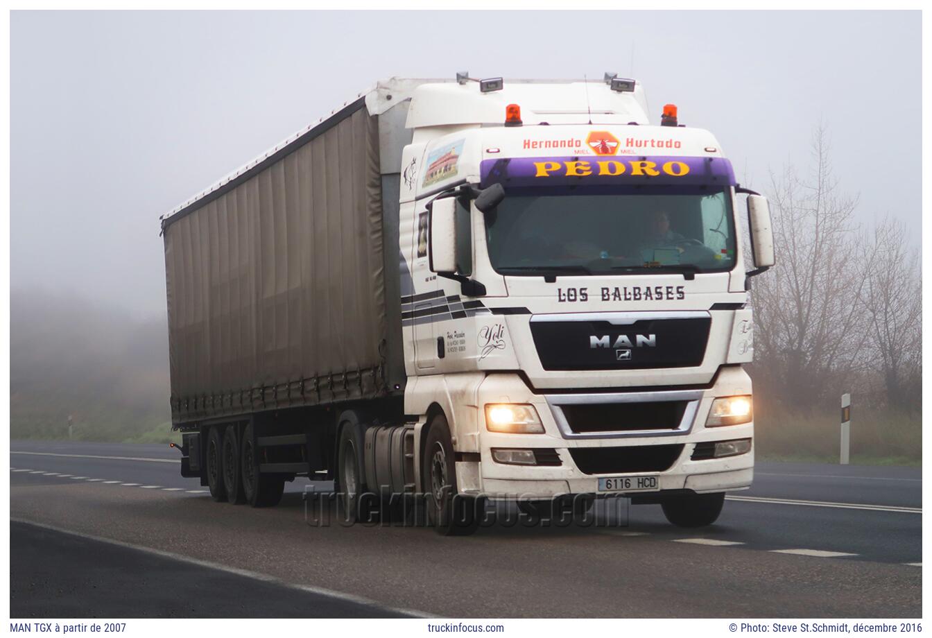 MAN TGX à partir de 2007 Photo décembre 2016