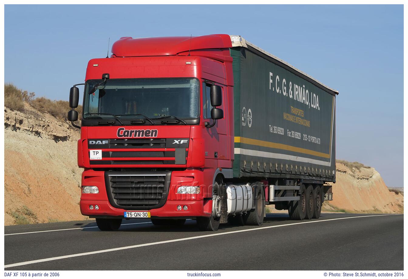 DAF XF 105 à partir de 2006 Photo octobre 2016