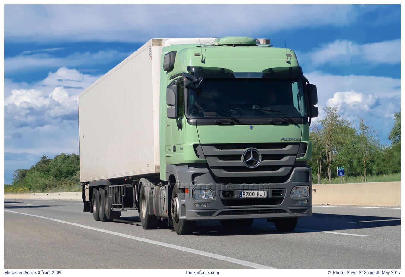 Mercedes Actros 3 from 2009 Photo May 2017
