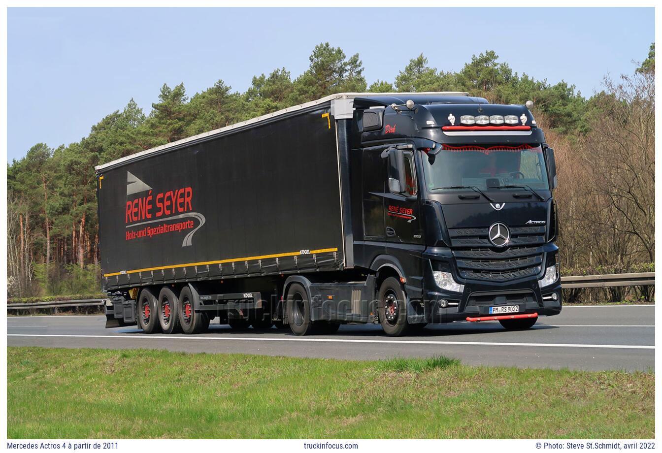 Mercedes Actros 4 à partir de 2011 Photo avril 2022