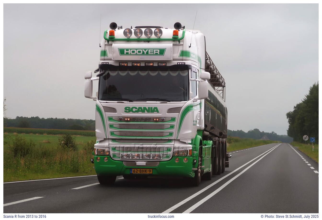 Scania R from 2013 to 2016 Photo July 2025