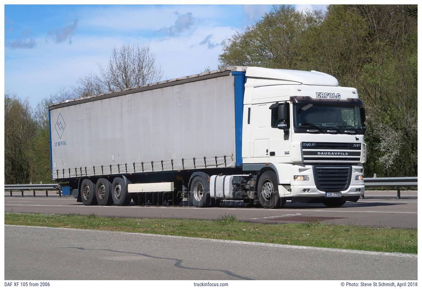 DAF XF 105 from 2006 Photo April 2018