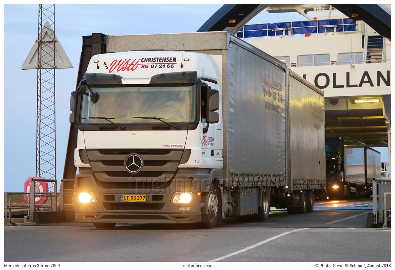 Mercedes Actros 3 from 2009 Photo August 2018