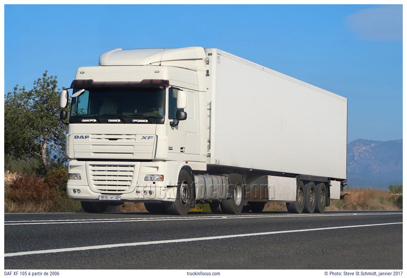 DAF XF 105 à partir de 2006 Photo janvier 2017