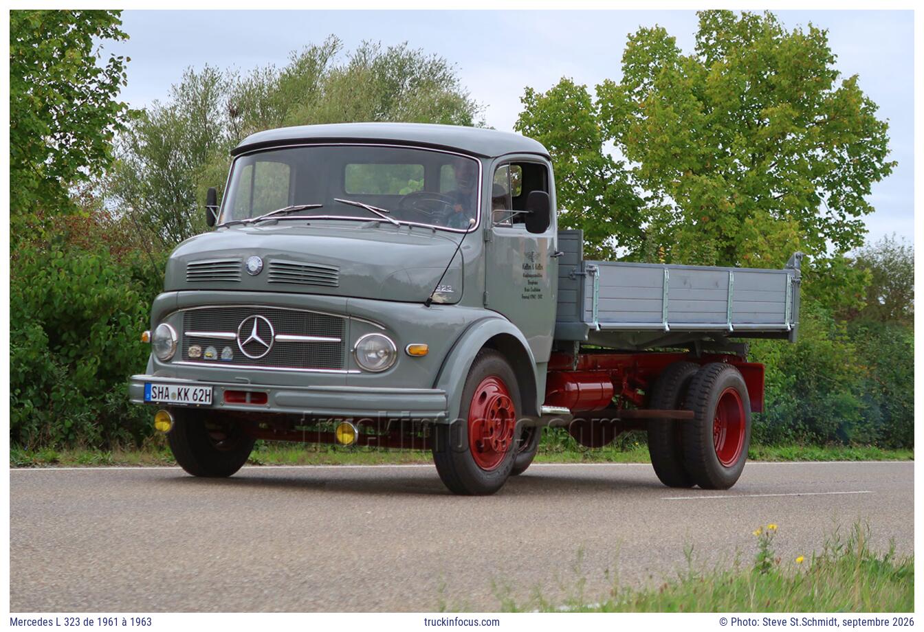 Mercedes L 323 de 1961 à 1963 Photo septembre 2026
