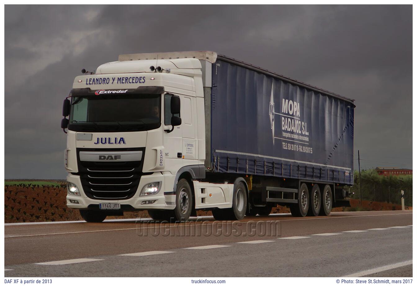 DAF XF à partir de 2013 Photo mars 2017