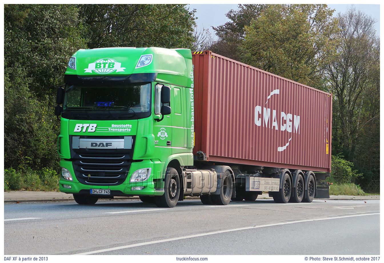 DAF XF à partir de 2013 Photo octobre 2017