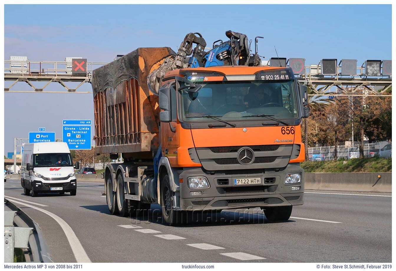 Mercedes Actros MP 3 von 2008 bis 2011 Foto Februar 2019