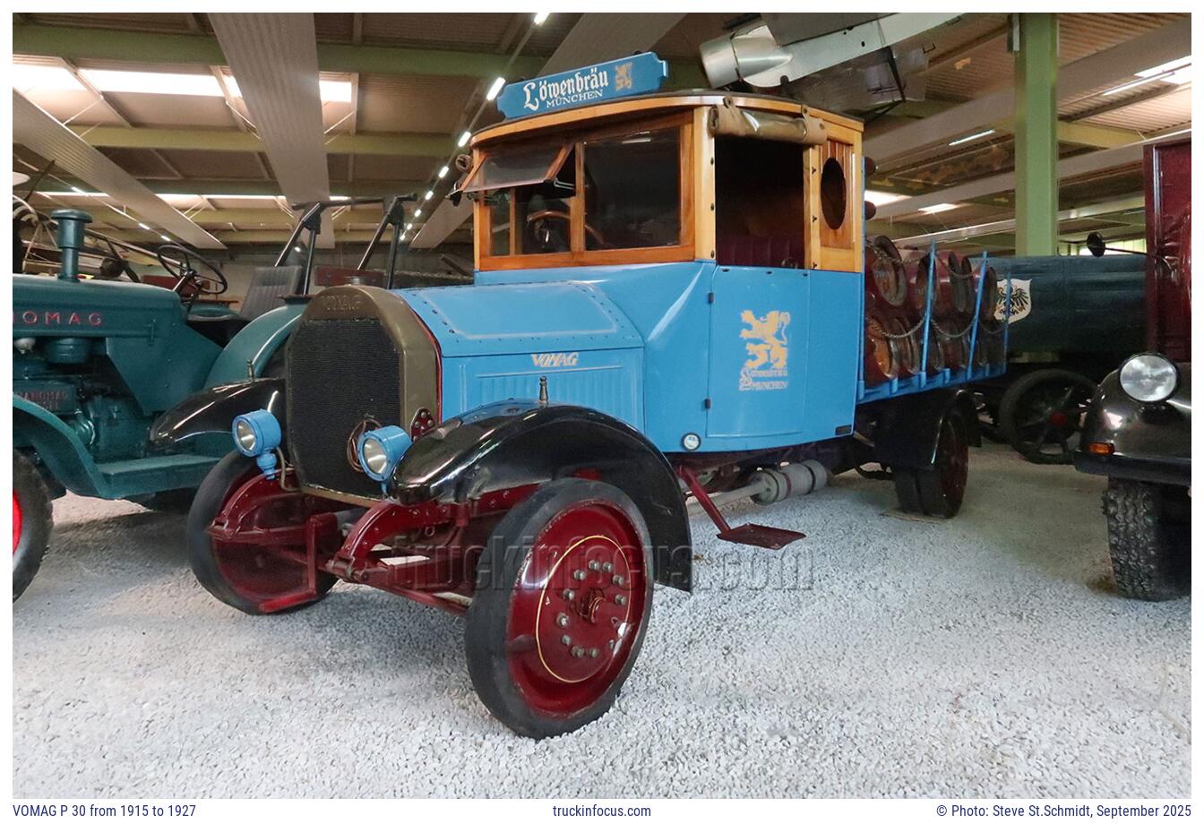 VOMAG P 30 from 1915 to 1927 Photo September 2025