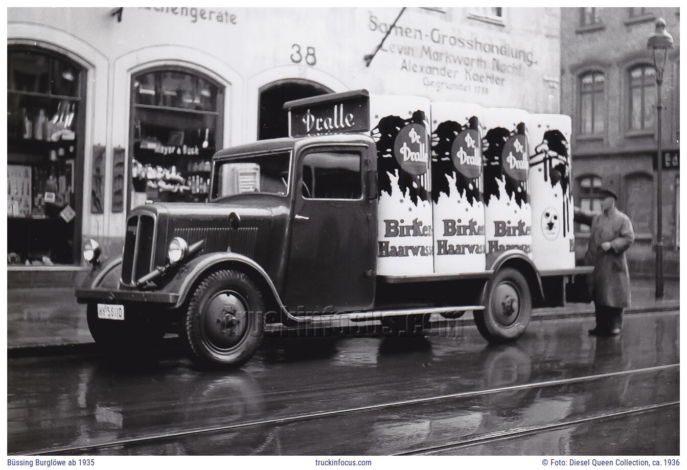 Büssing Burglöwe ab 1935 Foto ca. 1936