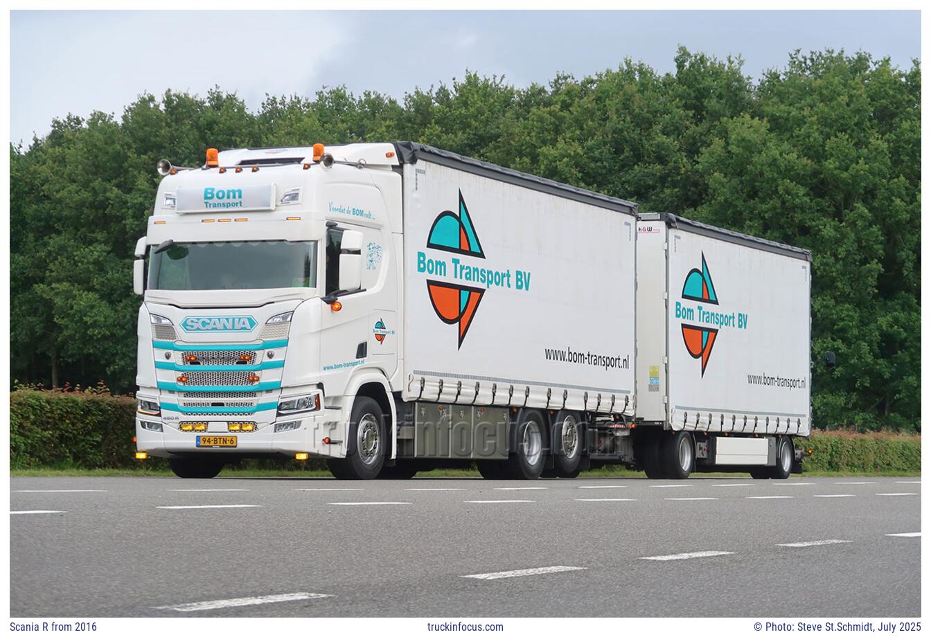 Scania R from 2016 Photo July 2025