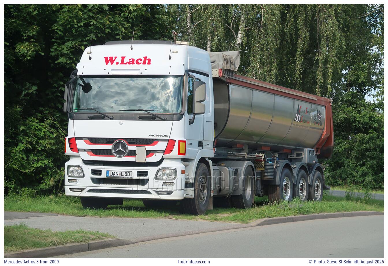 Mercedes Actros 3 from 2009 Photo August 2025