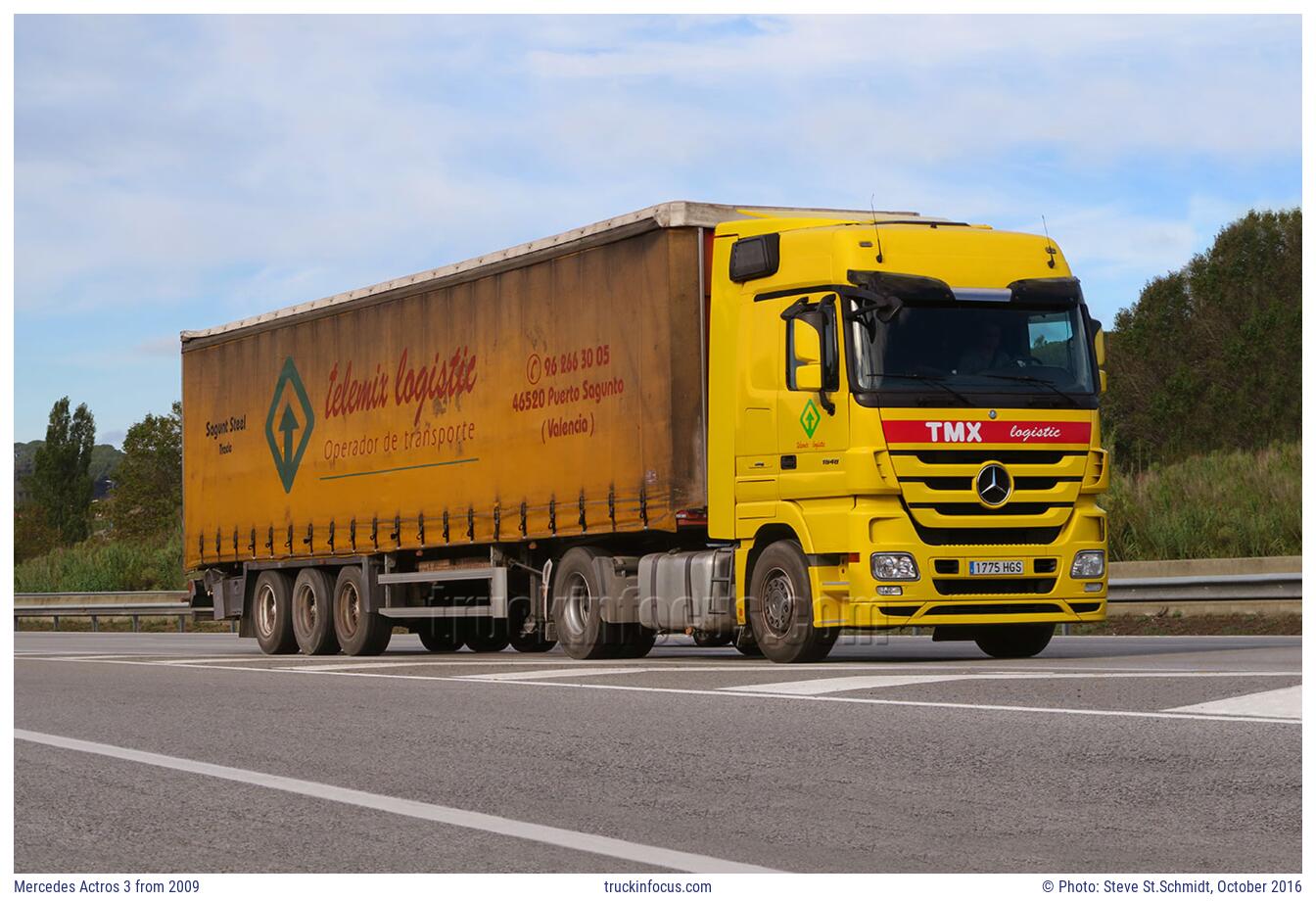 Mercedes Actros 3 from 2009 Photo October 2016