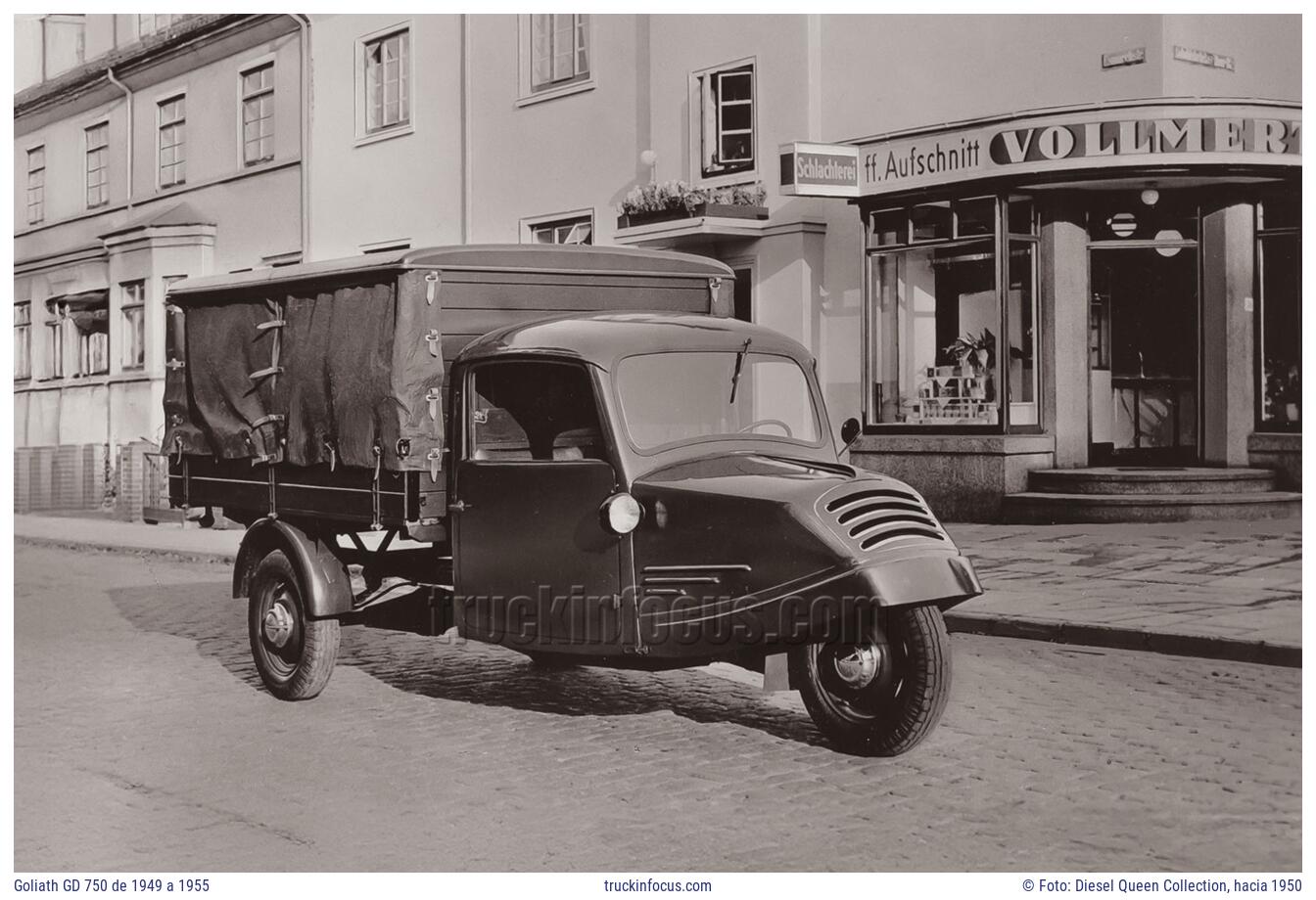 Goliath GD 750 de 1949 a 1955 Foto hacia 1950