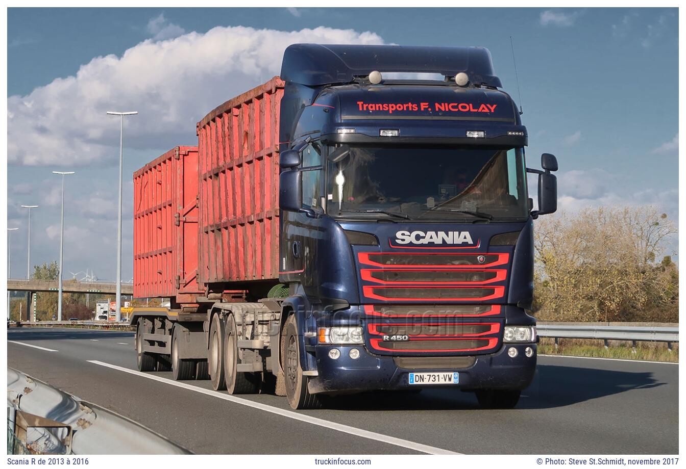 Scania R de 2013 à 2016 Photo novembre 2017