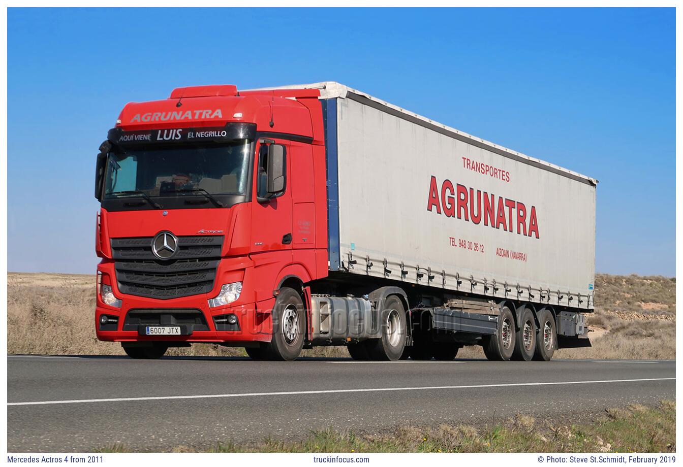 Mercedes Actros 4 from 2011 Photo February 2019