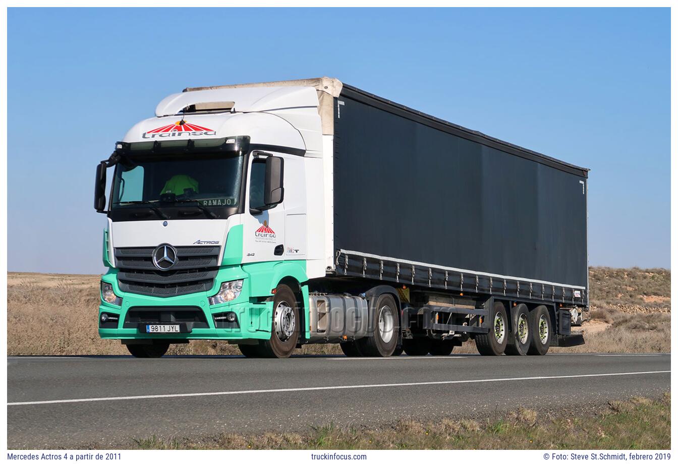 Mercedes Actros 4 a partir de 2011 Foto febrero 2019