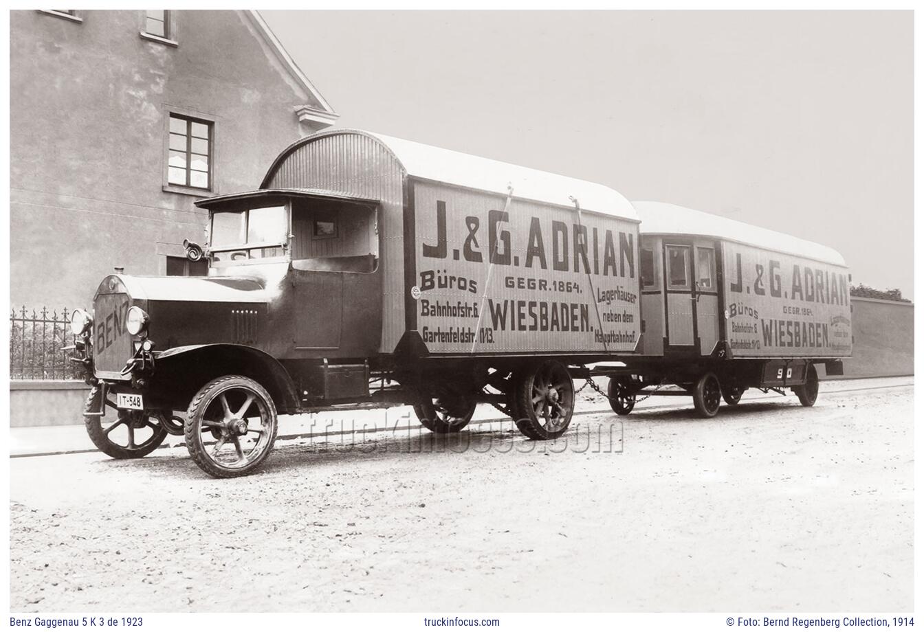 Benz Gaggenau 5 K 3 de 1923 Foto 1914