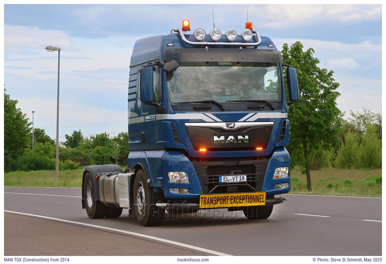 MAN TGX (Construction) from 2014 Photo May 2025