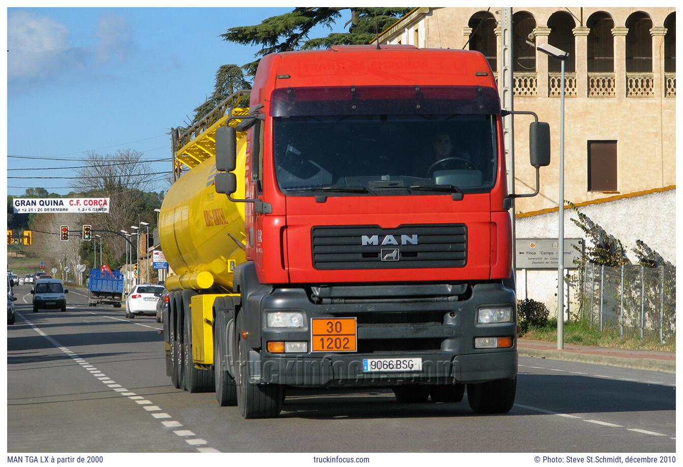 MAN TGA LX à partir de 2000 Photo décembre 2010