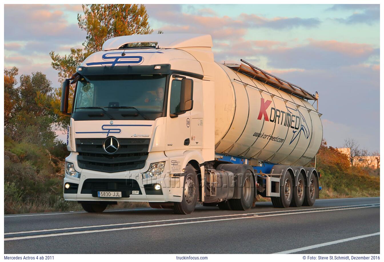 Mercedes Actros 4 ab 2011 Foto Dezember 2016