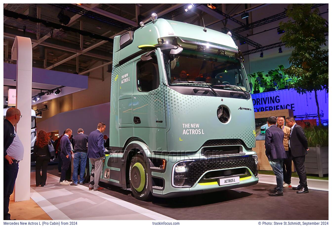 Mercedes New Actros L (Pro Cabin) from 2024 Photo September 2024