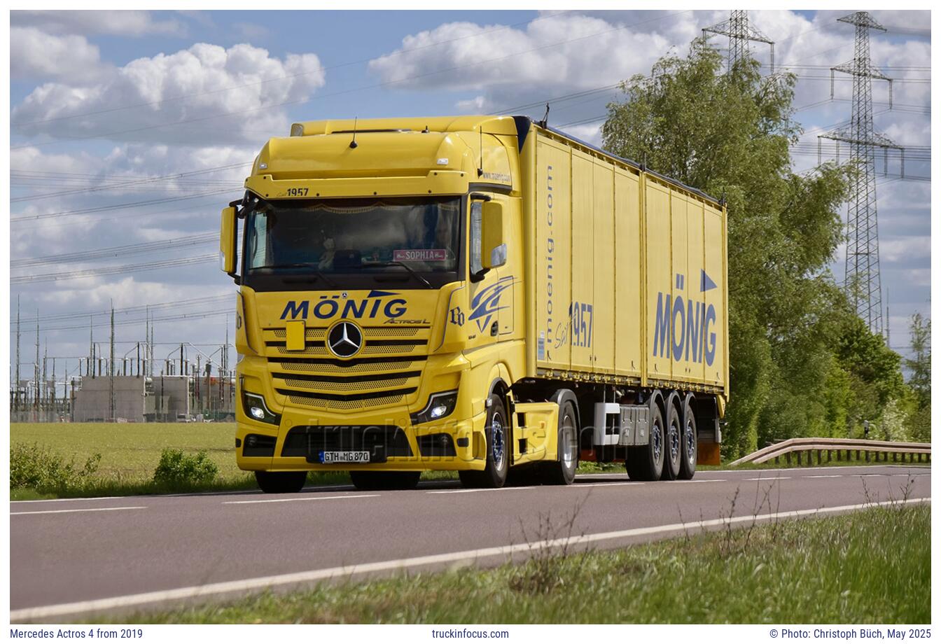 Mercedes Actros 4 from 2019 Photo May 2025