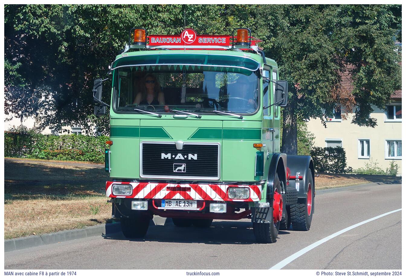 MAN avec cabine F8 à partir de 1974 Photo septembre 2024