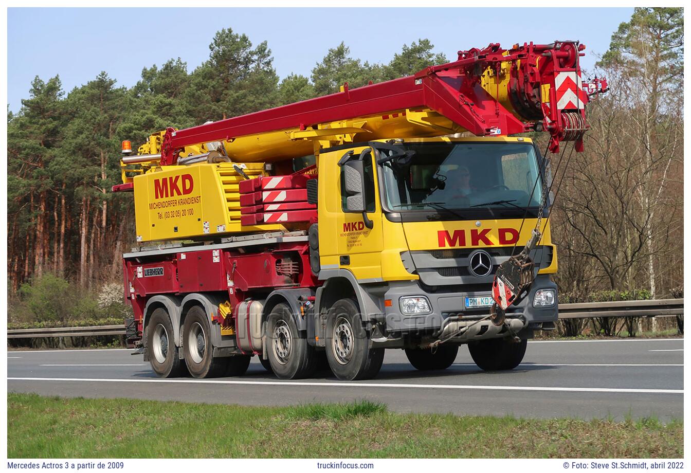 Mercedes Actros 3 a partir de 2009 Foto abril 2022