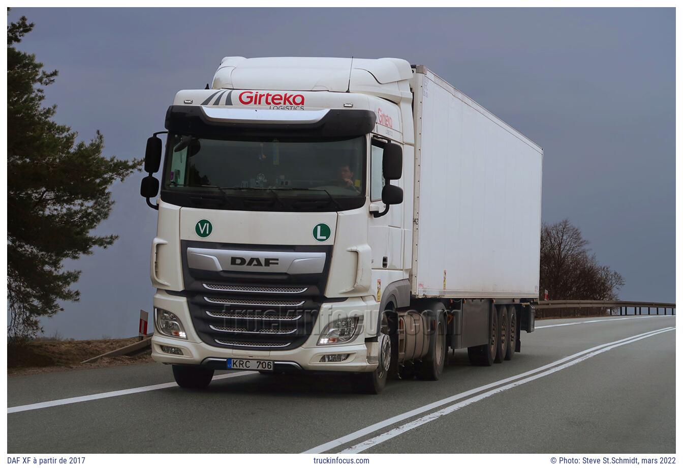 DAF XF à partir de 2017 Photo mars 2022