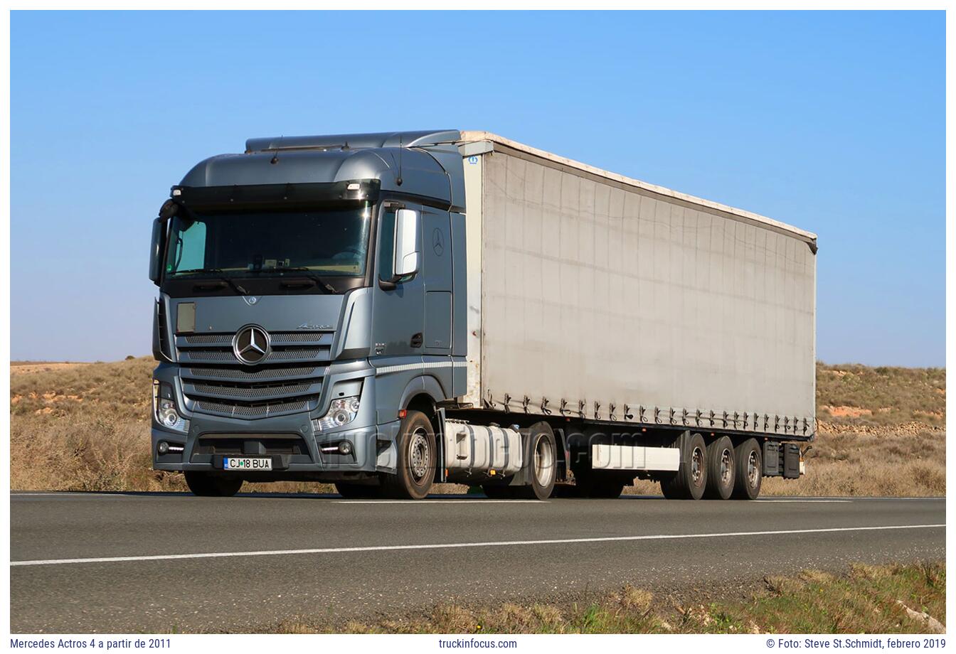 Mercedes Actros 4 a partir de 2011 Foto febrero 2019