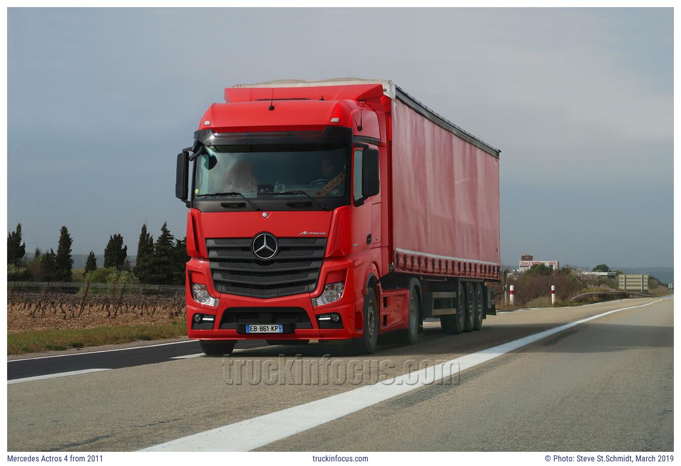 Mercedes Actros 4 from 2011 Photo March 2019