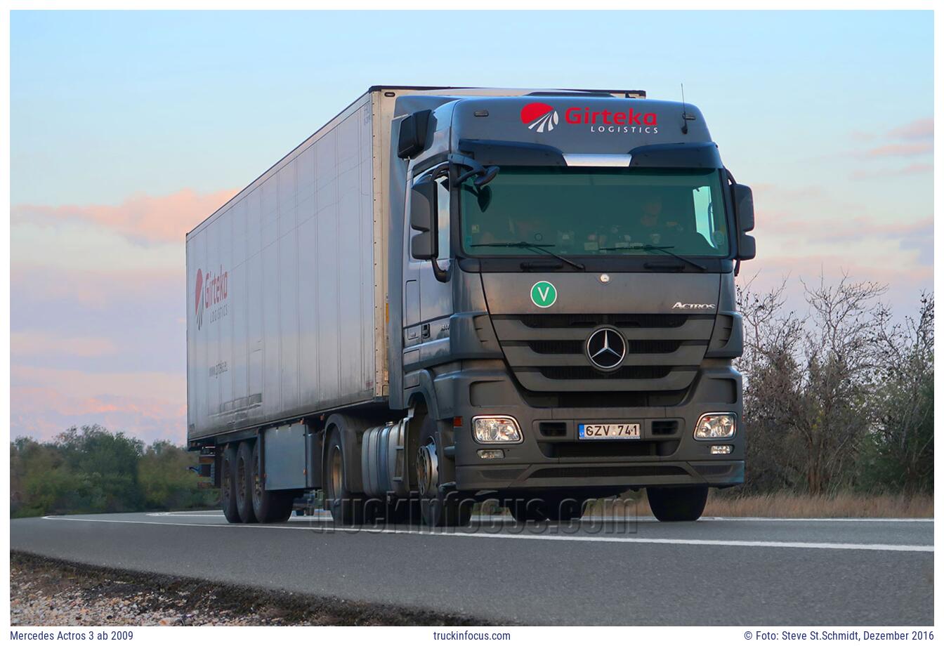 Mercedes Actros 3 ab 2009 Foto Dezember 2016