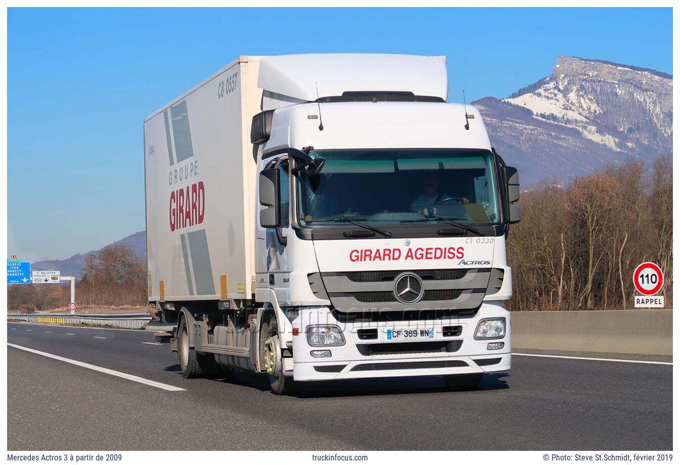 Mercedes Actros 3 à partir de 2009 Photo février 2019