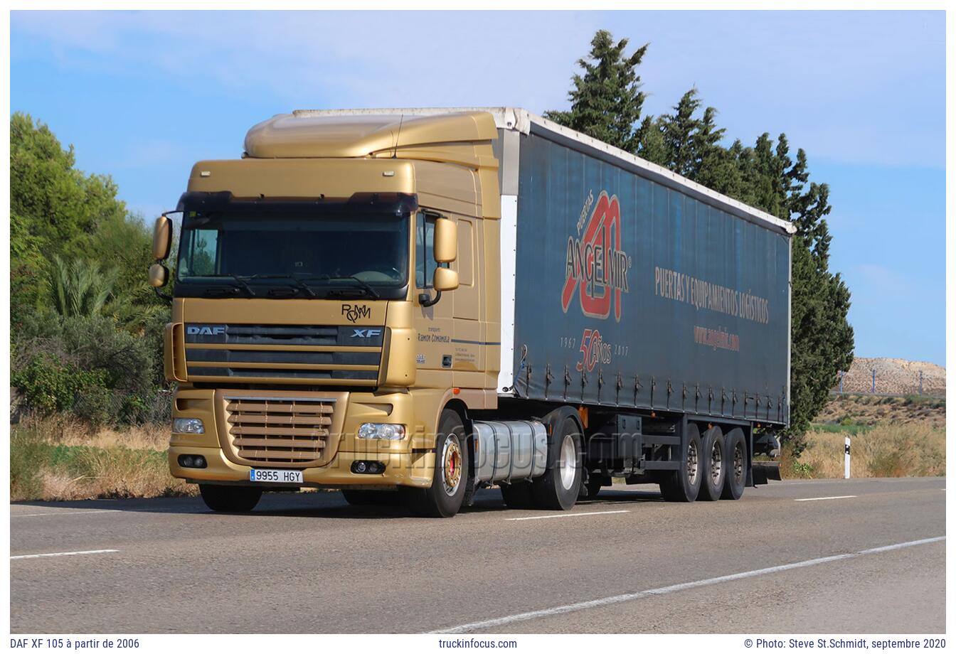 DAF XF 105 à partir de 2006 Photo septembre 2020