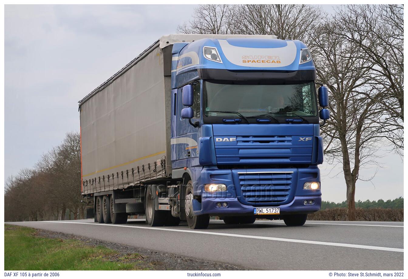 DAF XF 105 à partir de 2006 Photo mars 2022