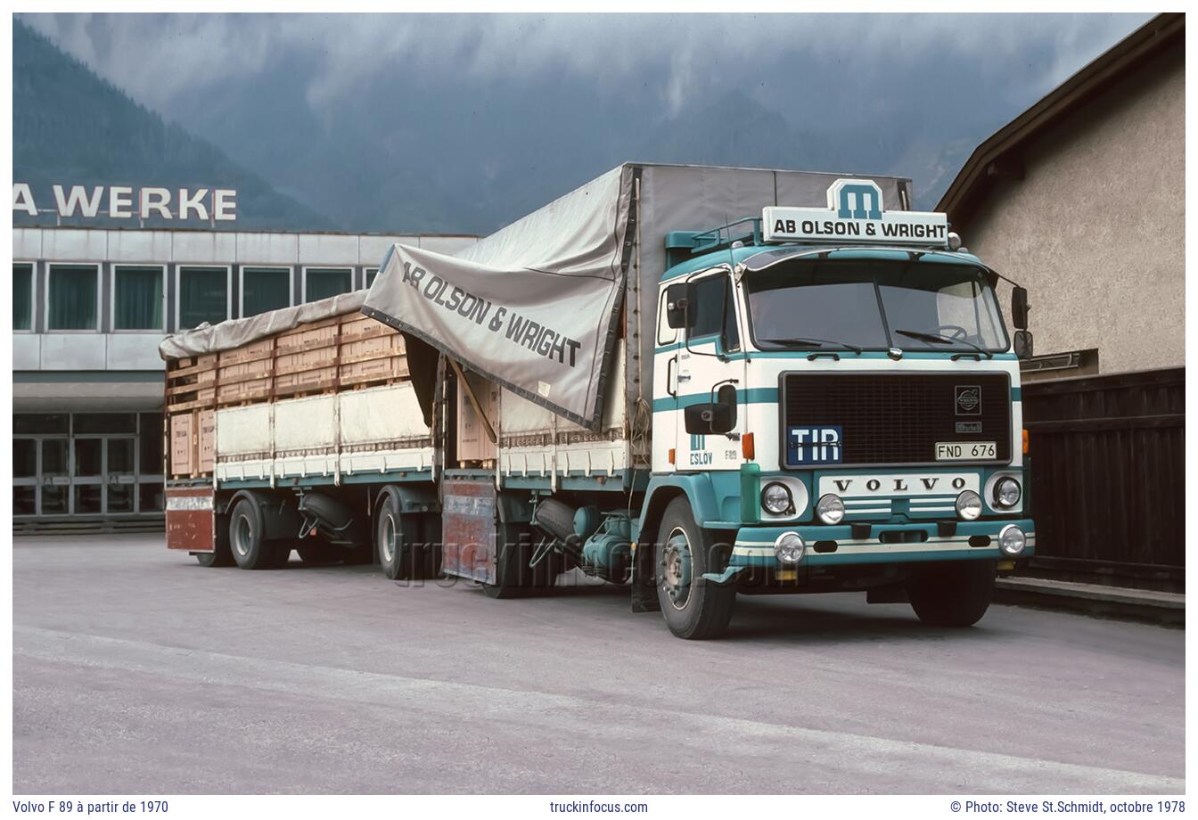 Volvo F 89 à partir de 1970 Photo octobre 1978