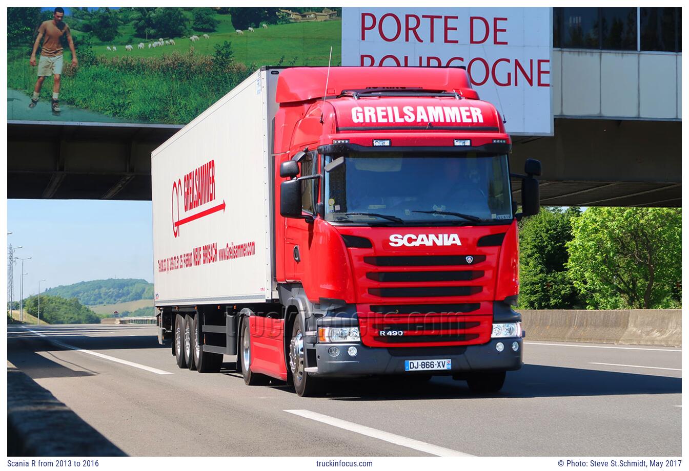 Scania R from 2013 to 2016 Photo May 2017