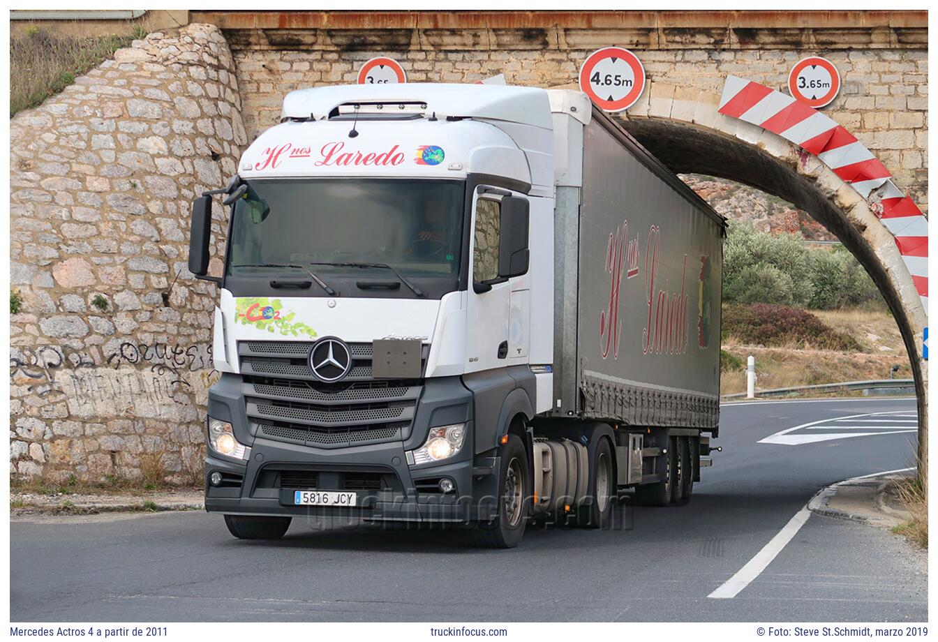 Mercedes Actros 4 a partir de 2011 Foto marzo 2019