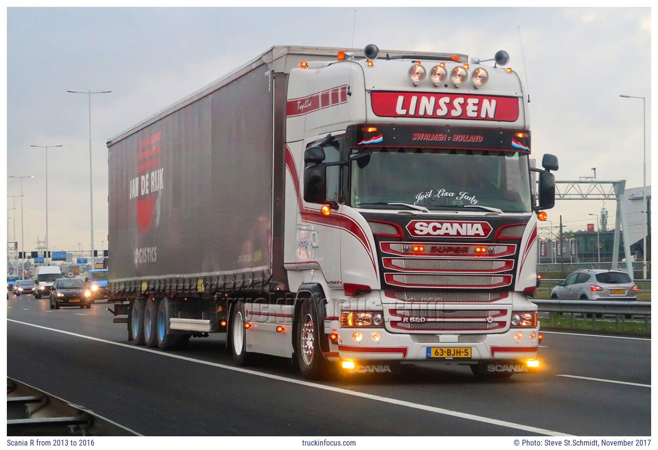 Scania R from 2013 to 2016 Photo November 2017