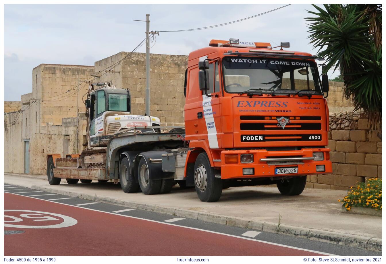 Foden 4500 de 1995 a 1999 Foto noviembre 2021