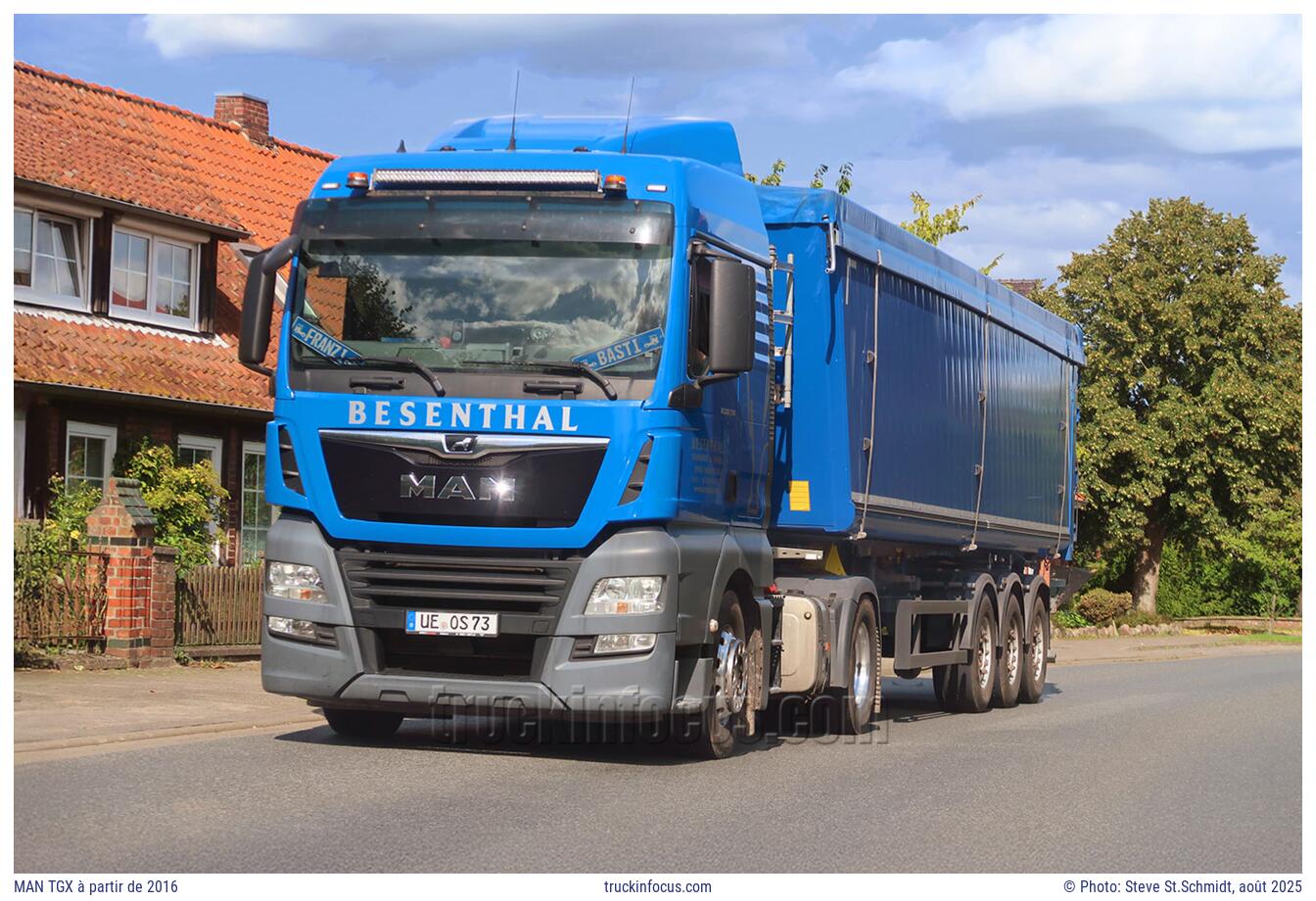 MAN TGX à partir de 2016 Photo août 2025