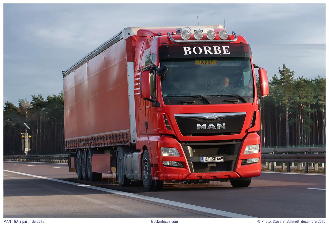 MAN TGX à partir de 2012 Photo décembre 2016