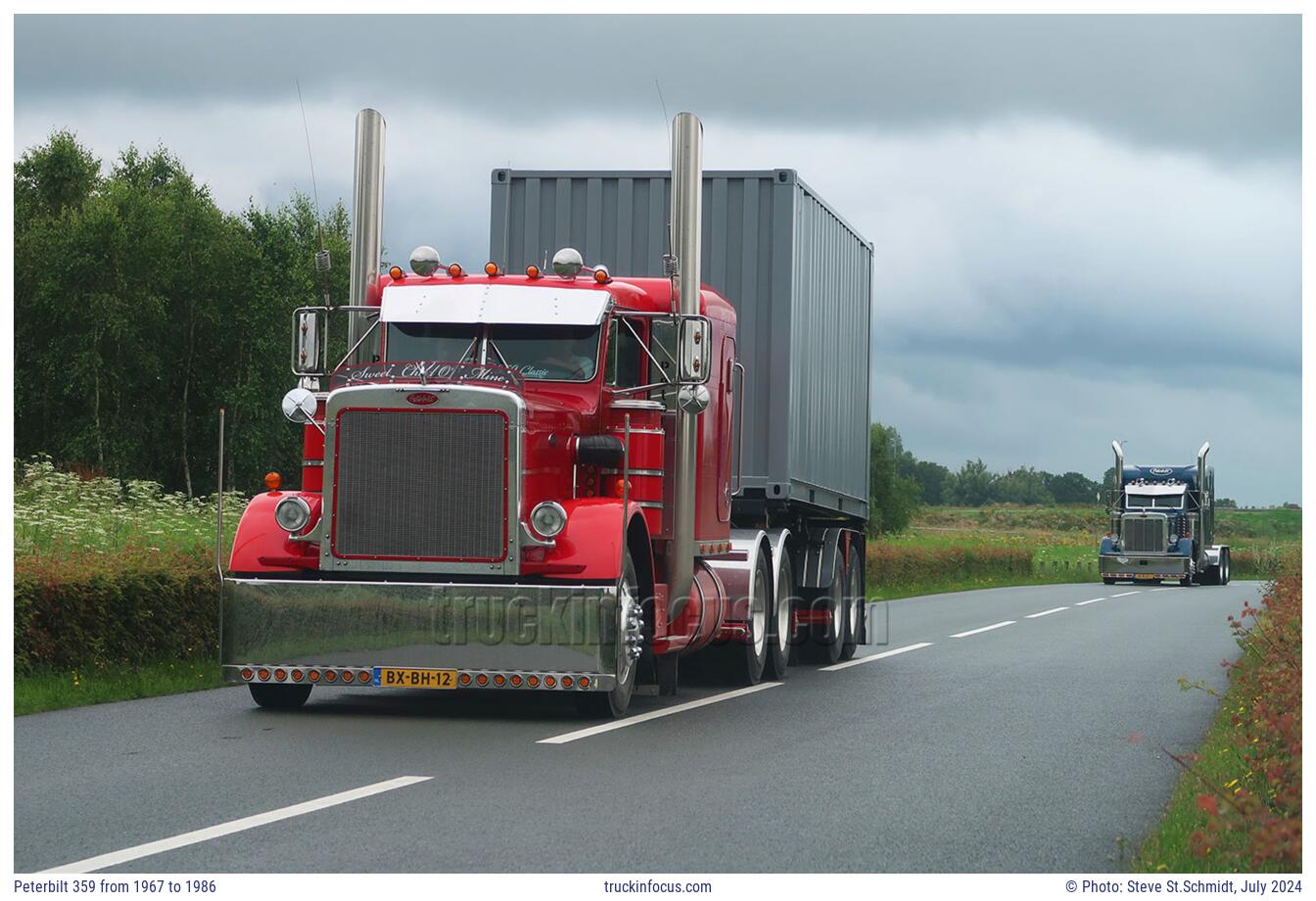 Peterbilt 359 from 1967 to 1986 Photo July 2024