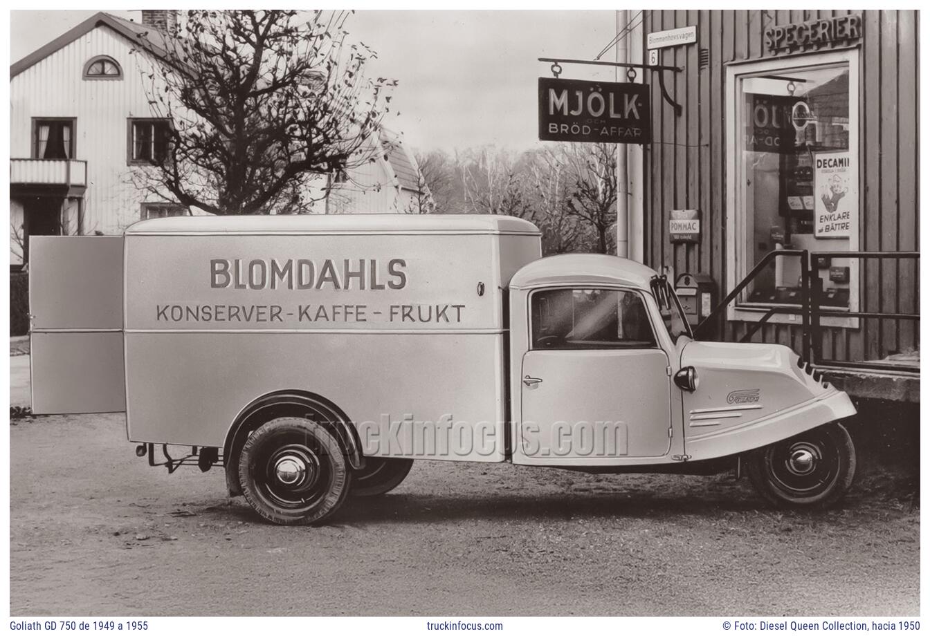 Goliath GD 750 de 1949 a 1955 Foto hacia 1950