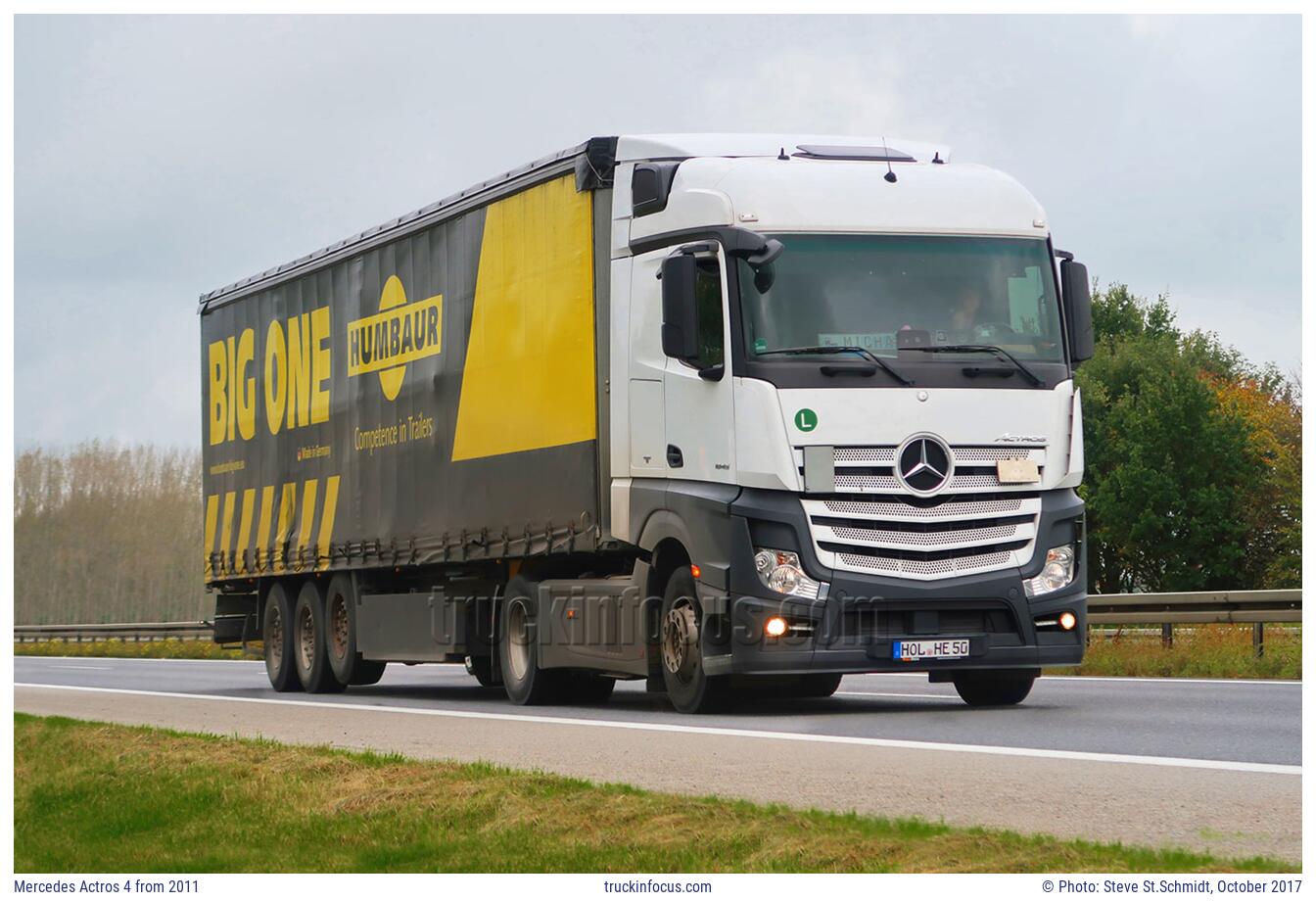 Mercedes Actros 4 from 2011 Photo October 2017